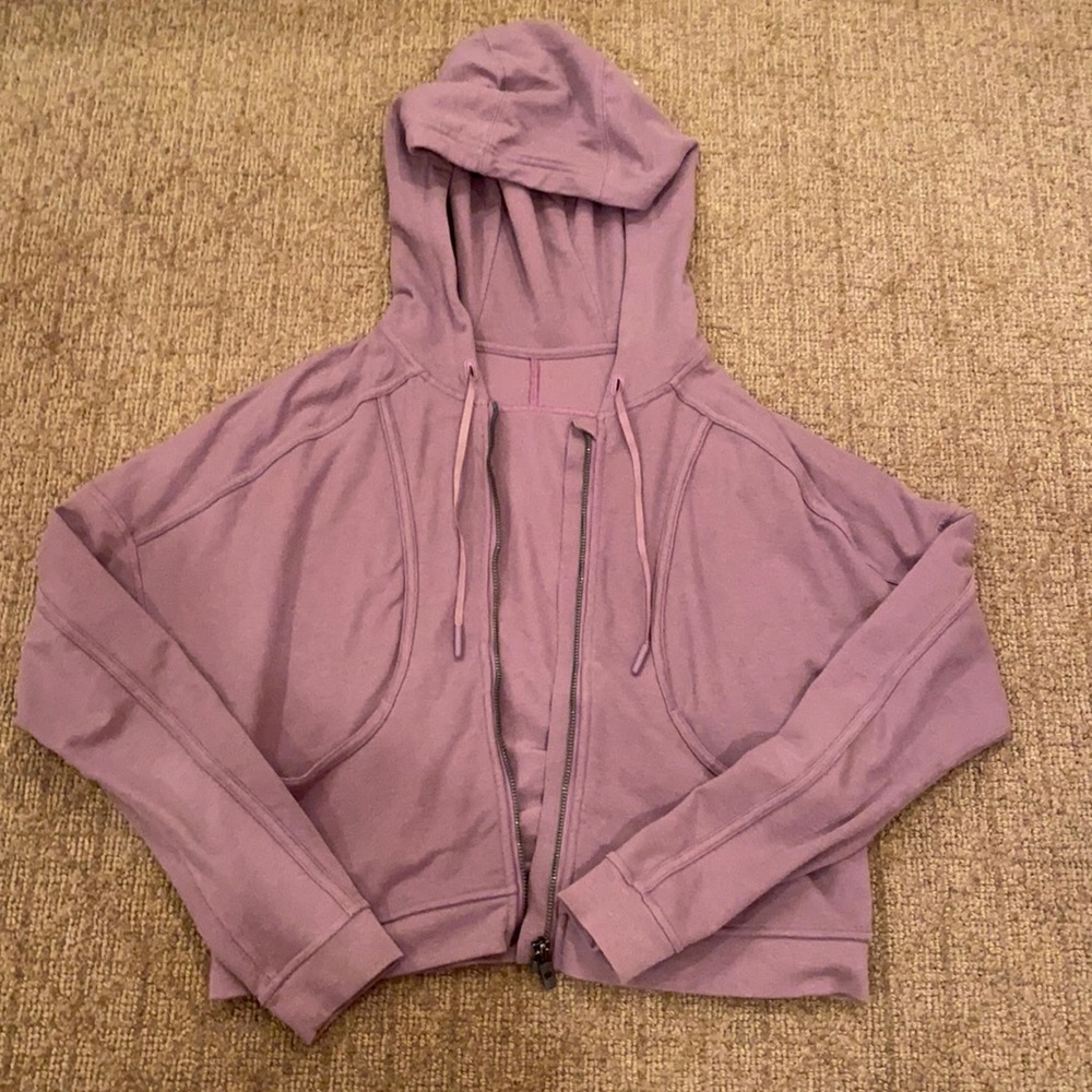 Purple Lululemon crop sweatshirt